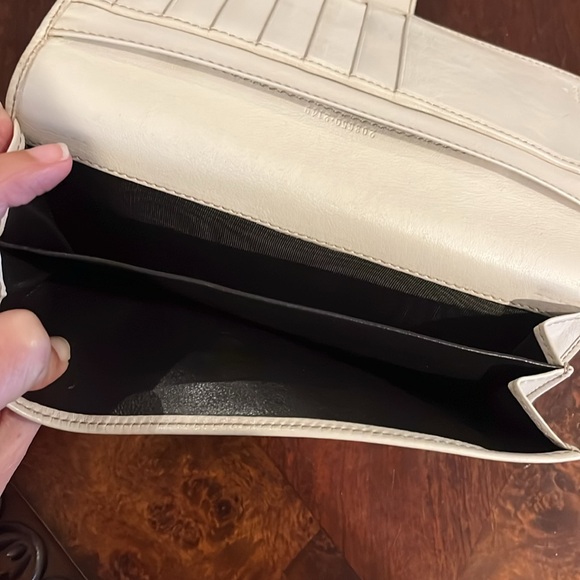 Gucci Brown cream Tan Women's Wallet Gold heart closure leather - Picture 4 of 8